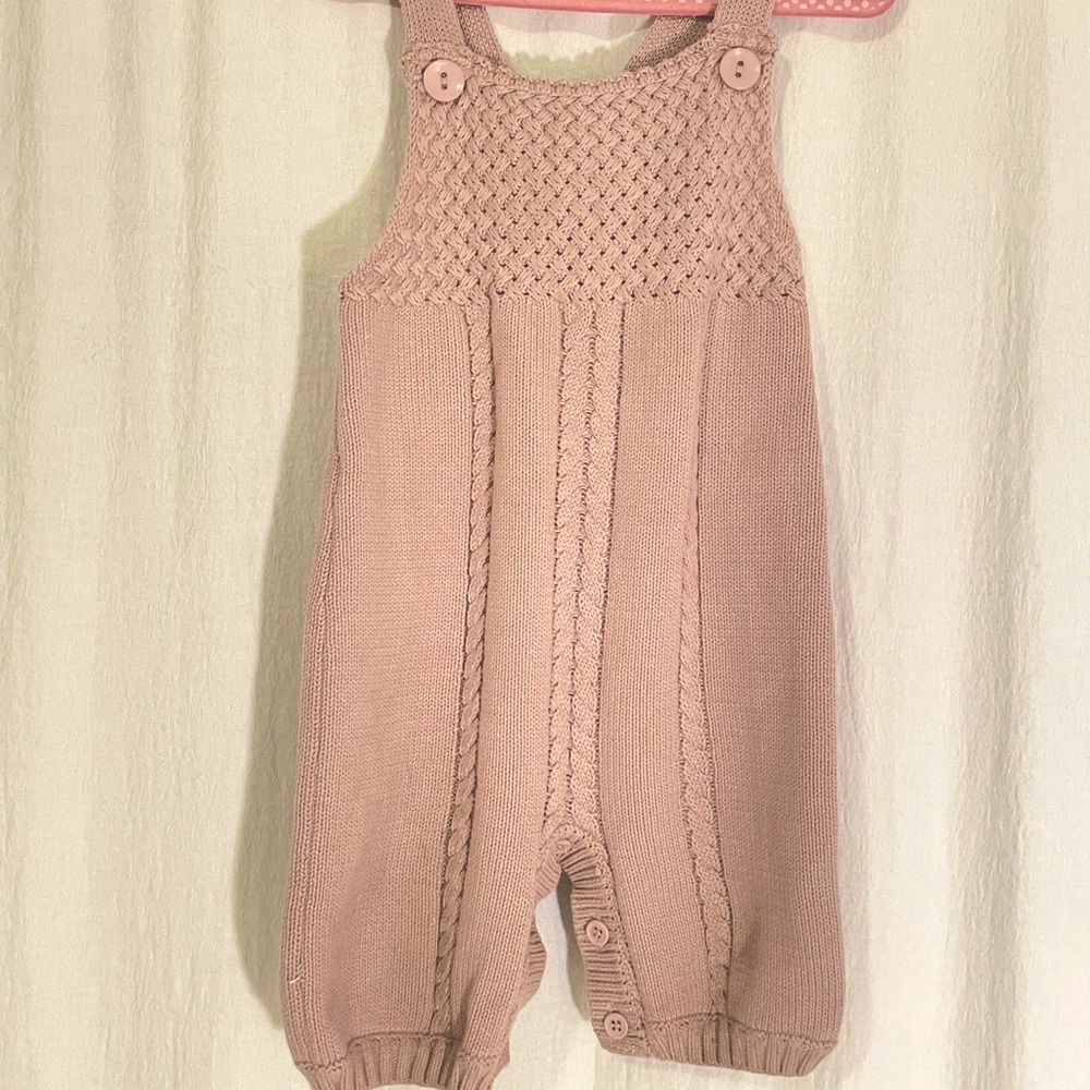 Baby girls knit romper